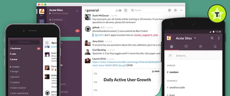 slack per comunicare a lavoro