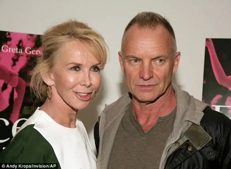 sting con la moglie trudle styler