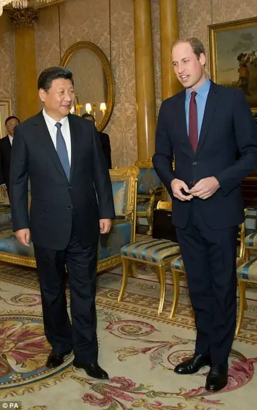 xi jinping e il principe william