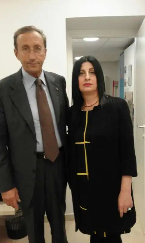 GIANFRANCO FINI E MARIA ANTONIETTA CANNIZZARO    