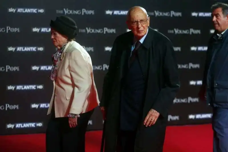 giorgio napolitano con la moglie clio