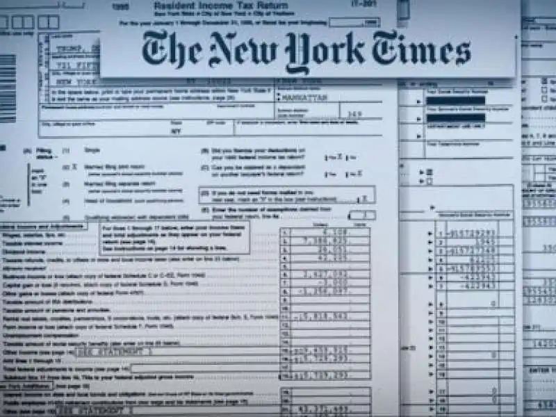 I DOCUMENTI FISCALI DI TRUMP PUBBLICATI DAL NEW YORK TIMES 3