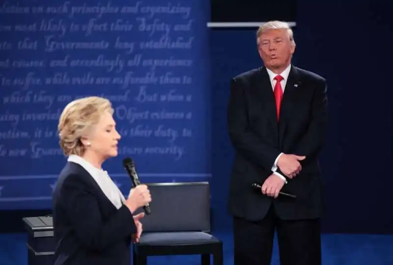 il secondo confronto tv tra trump e hillary clinton 4