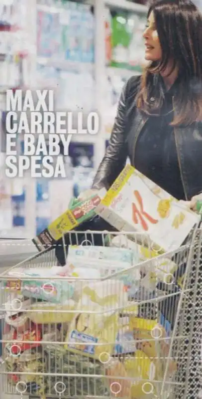 ilaria d amico spesa carrello  2