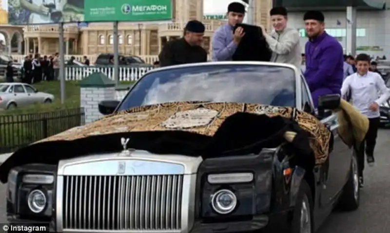 kadyrov a grozny con rolls royce