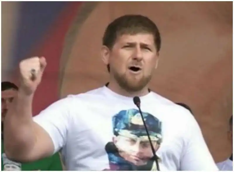 kadyrov maglietta putin