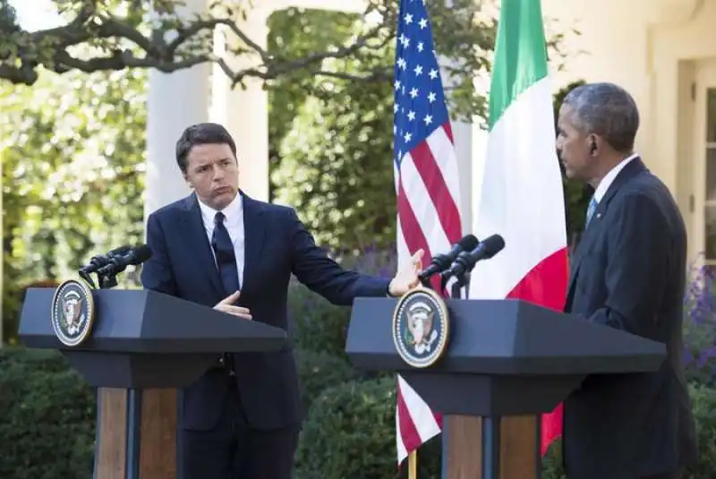 matteo renzi e barack obama  