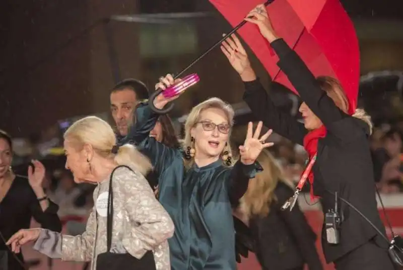 meryl streep sul red carpet della festa di roma