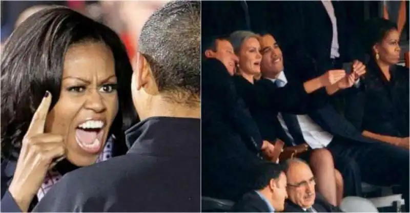 michelle obama incazzata con barack