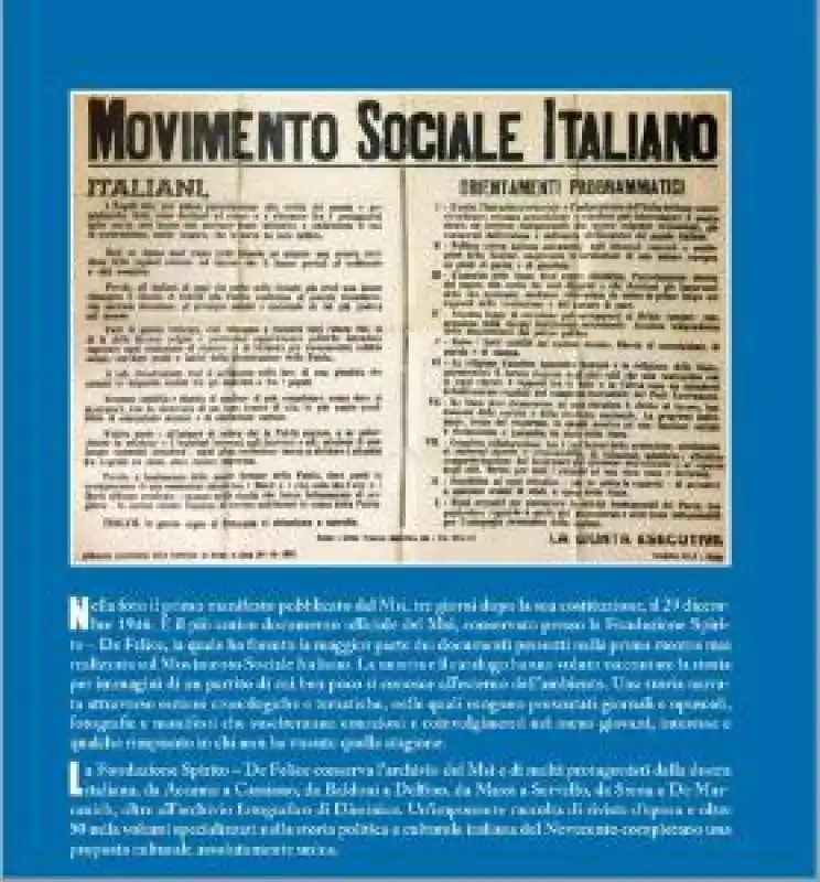 MOSTRA SUL MSI - MOVIMENTO SOCIALE    