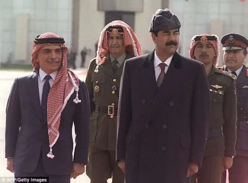 RE HUSSEIN DI GIORDANIA E SADDAM HUSSEIN