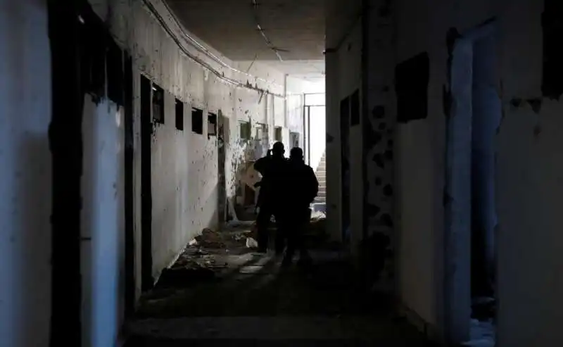 bunker stadio di raqqa