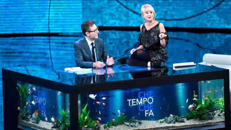 FABIO FAZIO E L ACQUARIO DI CHE TEMPO CHE FA