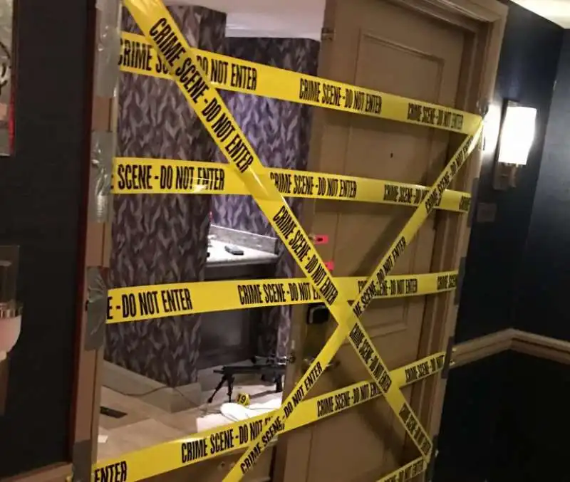 foto della  stanza  di stephen paddock a las vegas