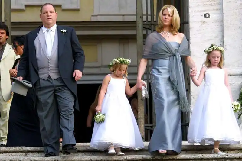 HARVEY WEINSTEIN E FAMIGLIA AL MATRIMONIO DI FABRIZIO LOMBARDO E CHIARA GERONZI FOTO DI CRISTIANO LARUFFA PER LAPRESSE 2003