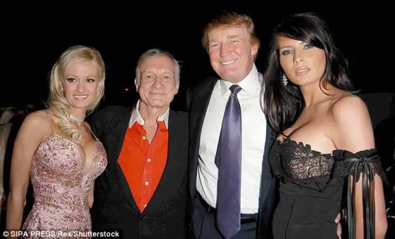 holy con hef trump e melania