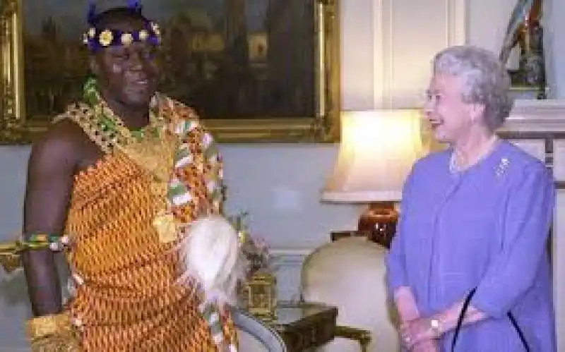 IL RE DEL GHANA CON LA REGINA