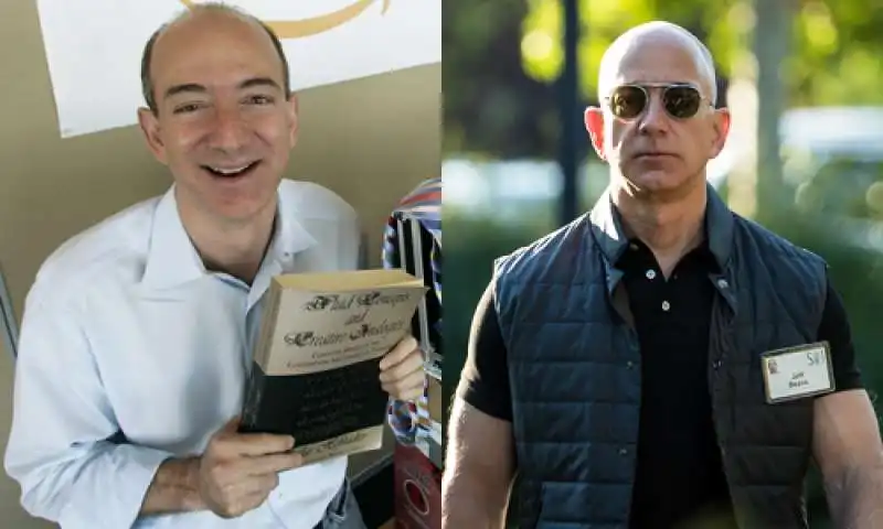 JEFF BEZOS IERI NERD OGGI PALESTRATISSIMO