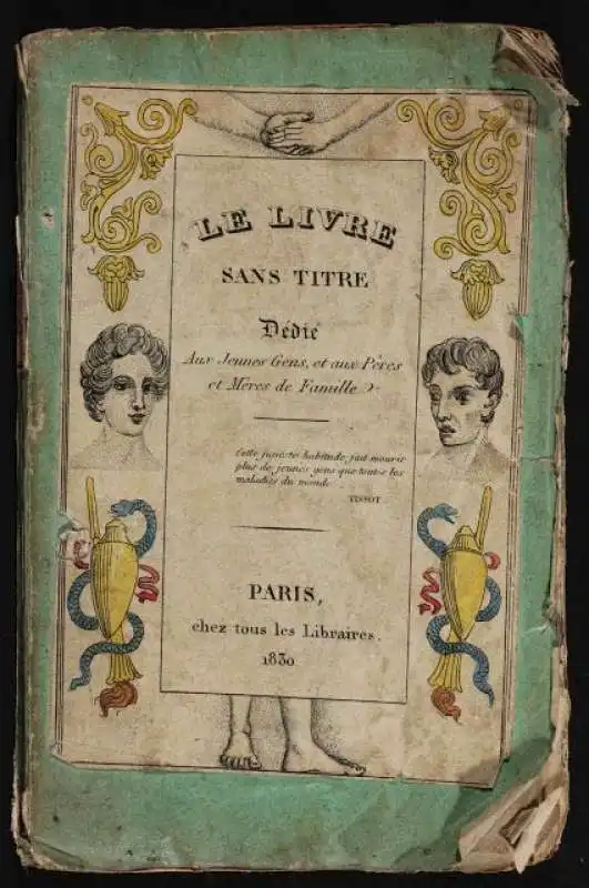 libro del 1830 sugli effetti della masturbazione  1