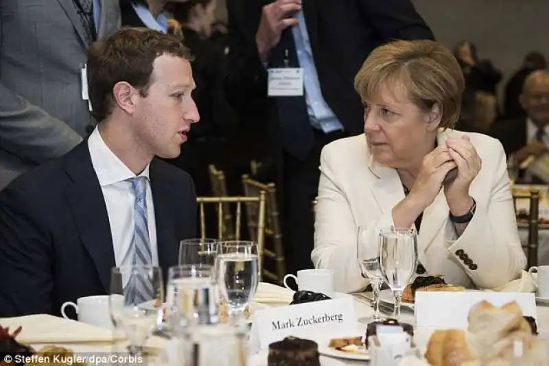 MARK ZUCKERBERG ANGELA MERKEL