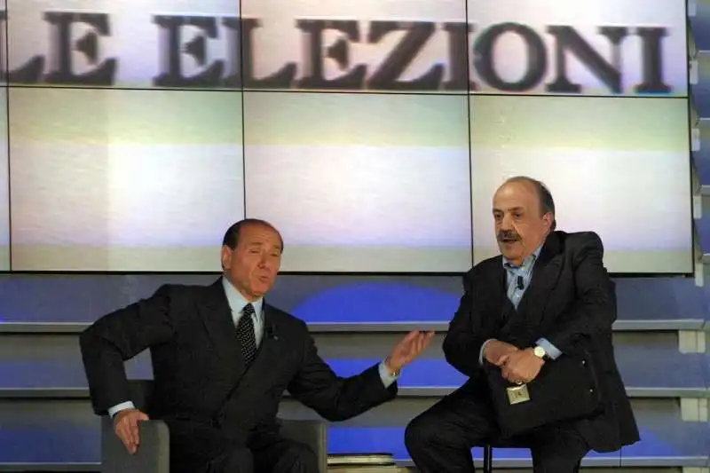 MAURIZIO COSTANZO E SILVIO BERLUSCONI  