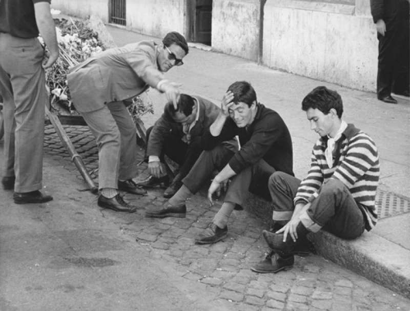 pasolini sul set di accattone