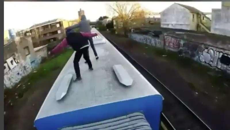 train surfing