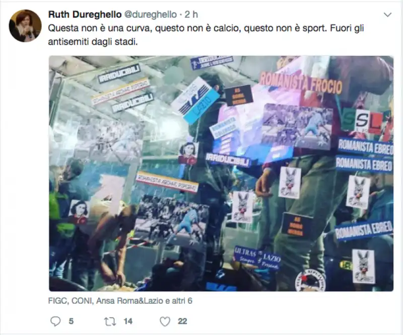 TWEET DI RUTH DUREGHELLO