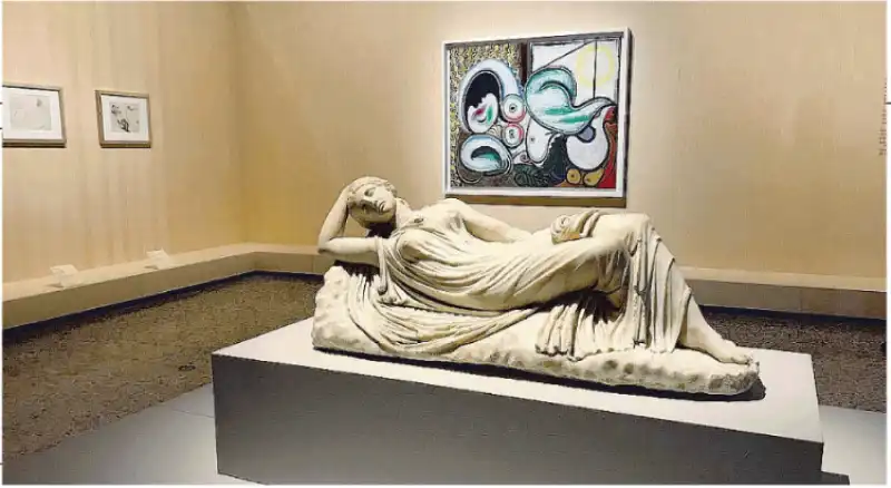 arianna dormiente del louvre - palazzo reale milano