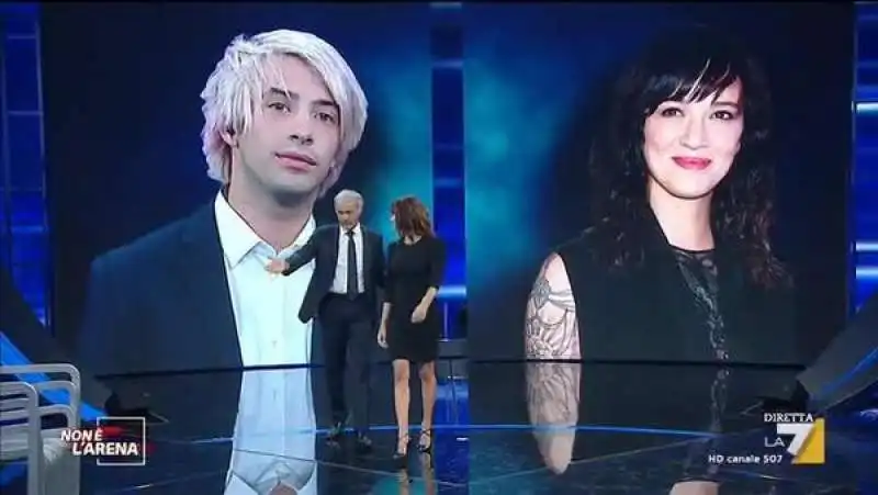 asia argento e massimo giletti 