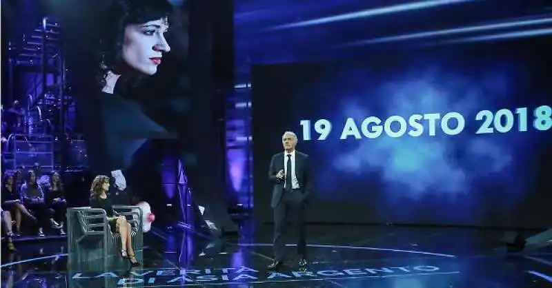 asia argento ospite di non e l arena di giletti 