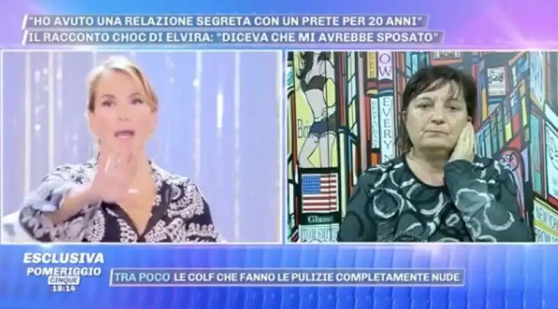 BARBARA D URSO SOBBALZA DOPO LE PUGNETTE