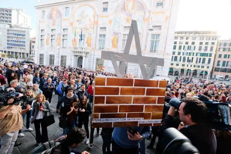 corteo degli sfollati della polcevera