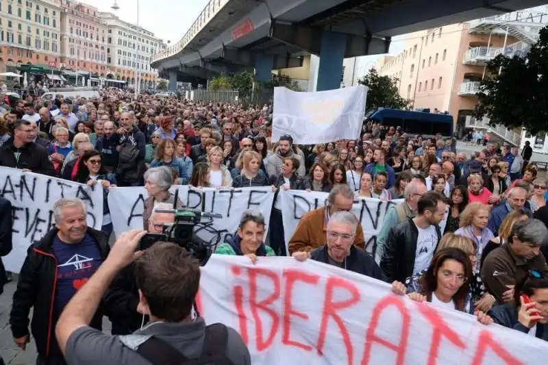 corteo degli sfollati della polcevera 9