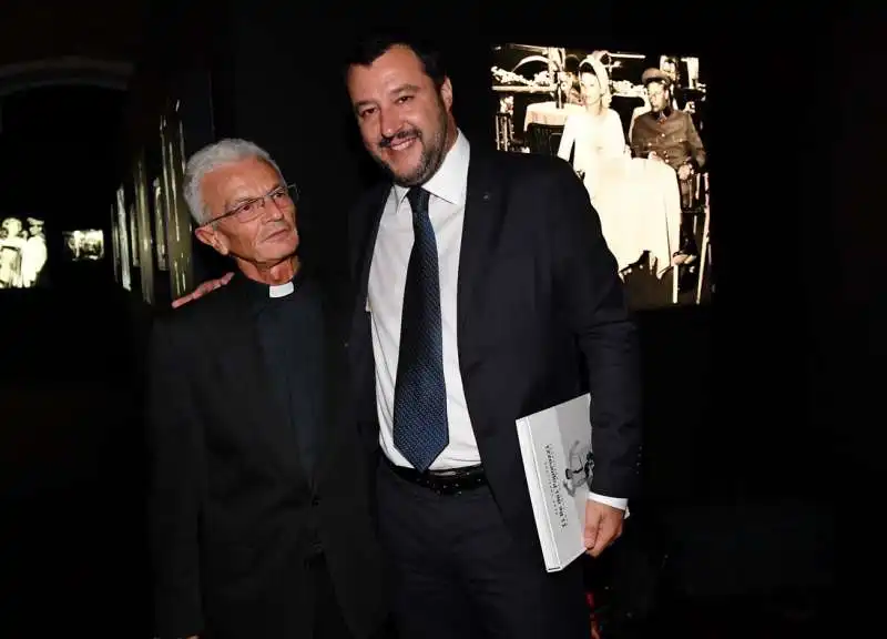 don felice riva col ministro matteo salvini