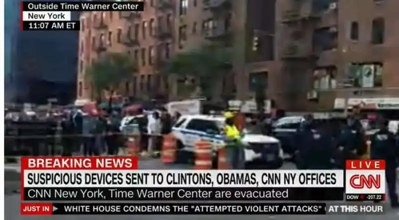 EVACUATI GLI STUDI DELLA CNN