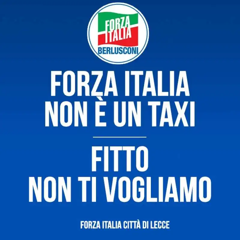 forza italia contro raffaele fitto