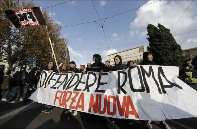 forza nuova a san lorenzo1