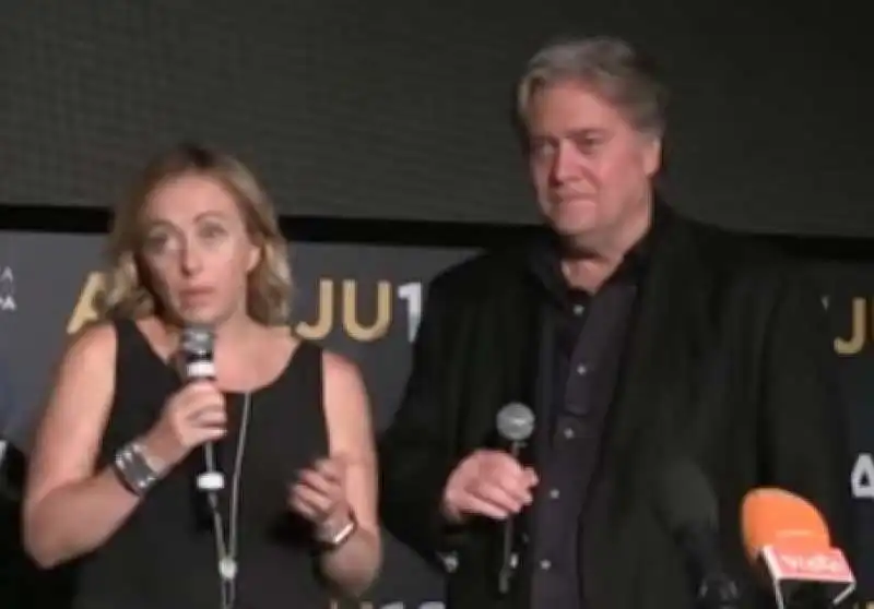 GIORGIA MELONI E STEVE BANNON