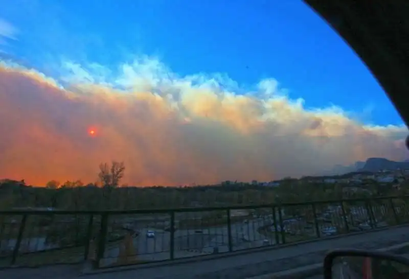 incendio in provincia di belluno  4