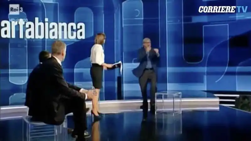 lo scazzo sgarbi giordano a cartabianca 8