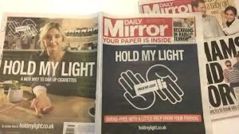 lo spot anti fumo di philip morris sul daily mirror 1