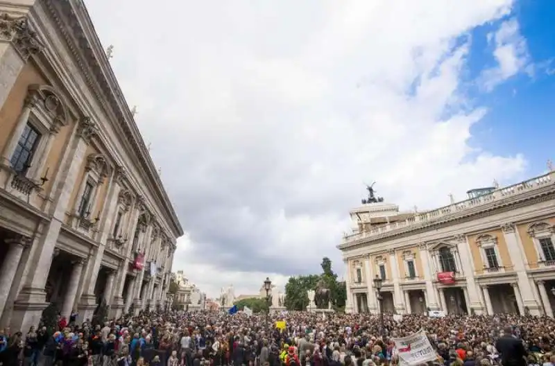 manifestazione roma dice basta 3