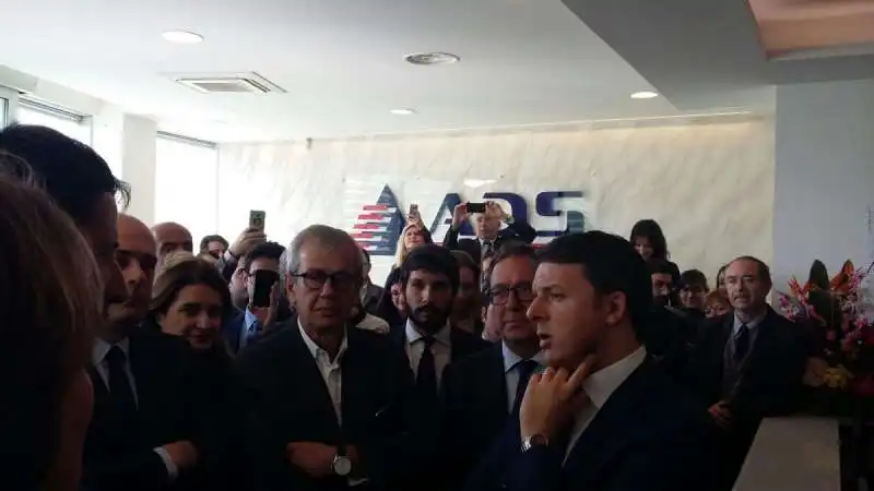 MATTEO RENZI CHICCO TESTA VISITA LA ADS