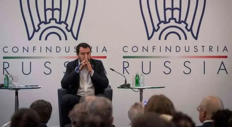 MATTEO  SALVINI A MOSCA