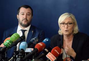 MATTEO SALVINI E MARINE LE PEN