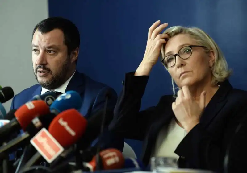 MATTEO SALVINI E MARINE LE PEN