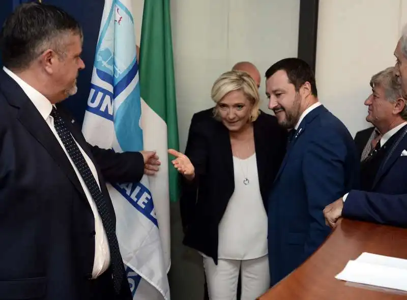 MATTEO SALVINI E MARINE LE PEN