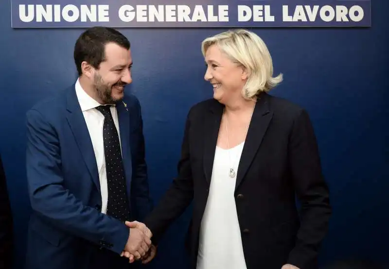 MATTEO SALVINI E MARINE LE PEN