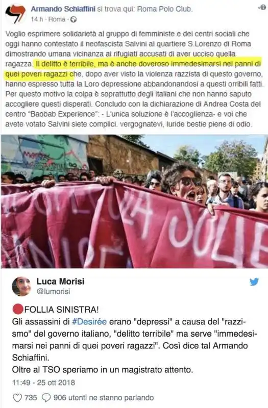 MORISI RETWITTA IL TROLL ARMANDO SCHIAFFINI